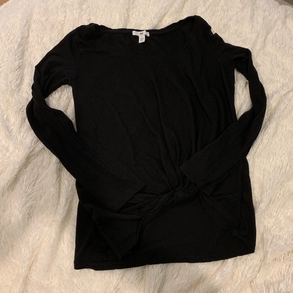 Bp tie long sleeve black shirt